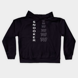 Snooker highest break 147 Kids Hoodie